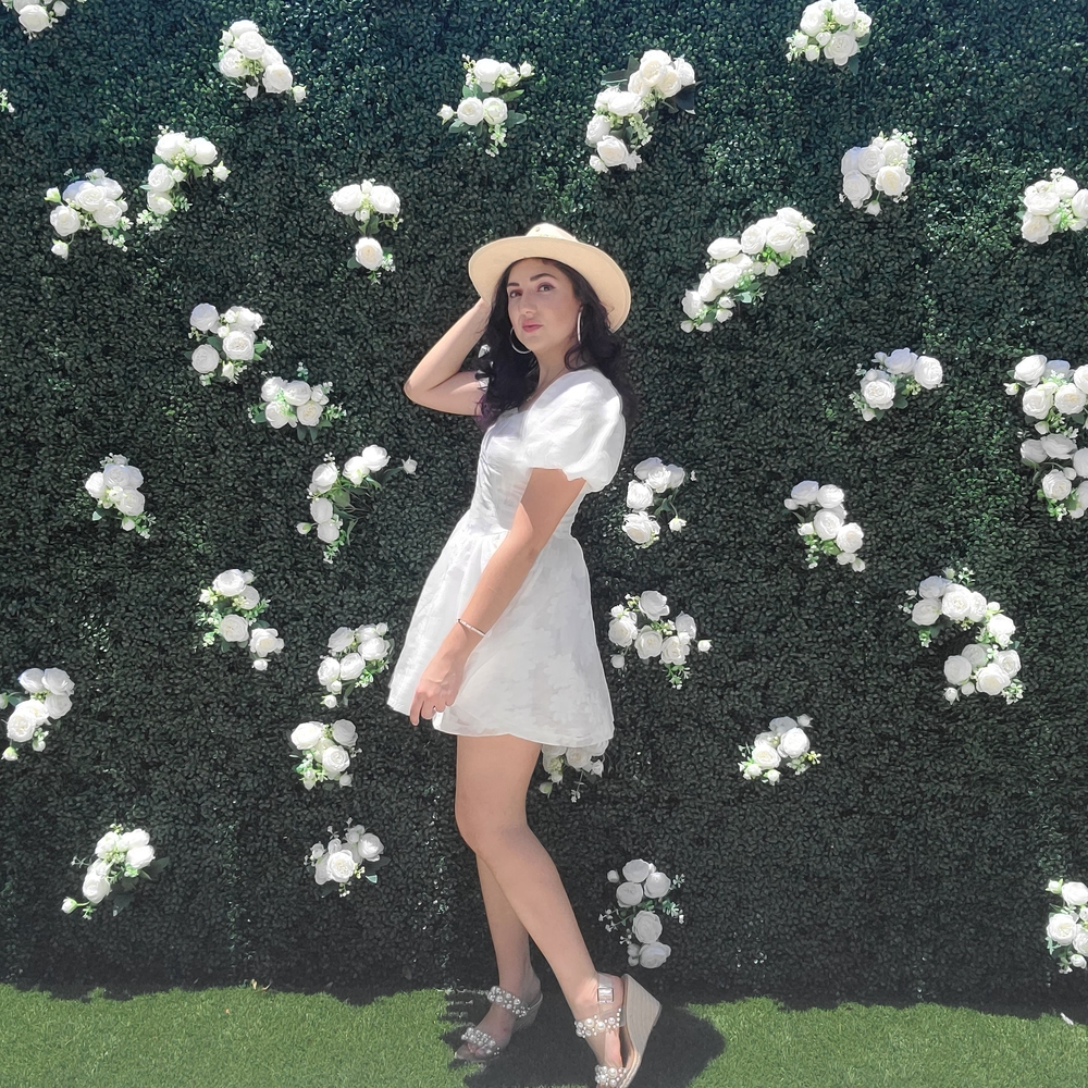White Floral Dress